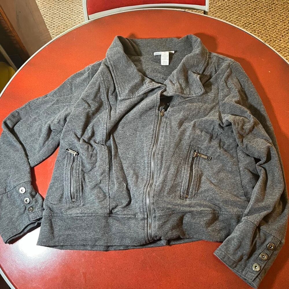 Style-co Women's Grey and Black Jacket